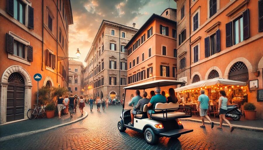 Rome: Guided Golf Cart Tour - The real value of paying $76.47 for a 2-hour loop