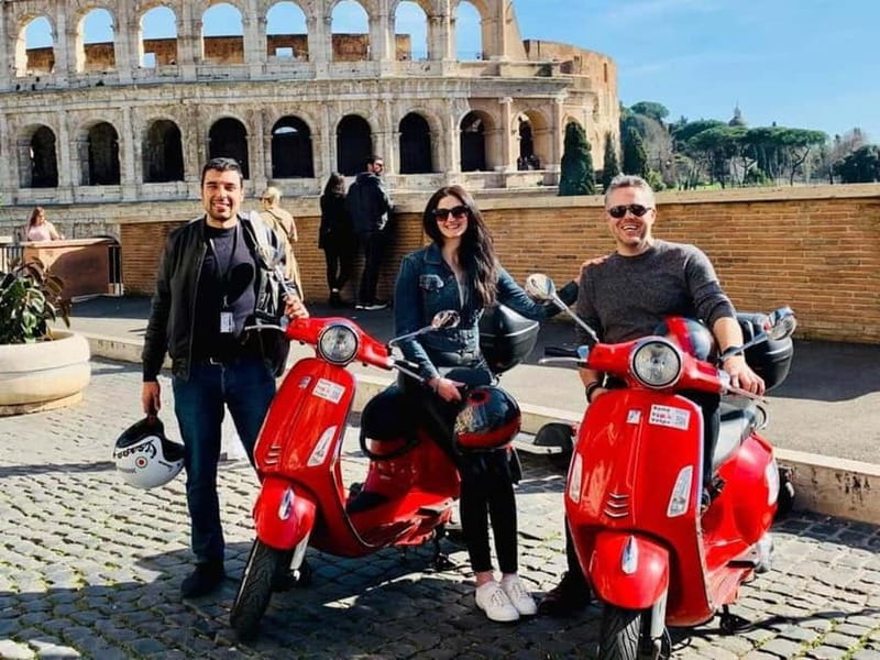 Rome: Guided Vespa Tour with Self-Drive or as a Passenger - Starting near the Colosseum in Monti, then easing into the route