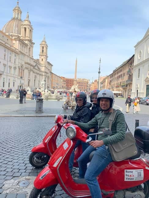 Rome: Guided Vespa Tour with Self-Drive or as a Passenger - Trevi Fountain and the Spanish Steps in tight windows