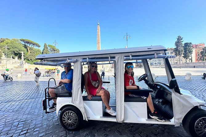 Rome Highlights Private Tour by Golf Cart private tour - Campo de’ Fiori and the Vittorio Emanuele View Over Piazza Venezia
