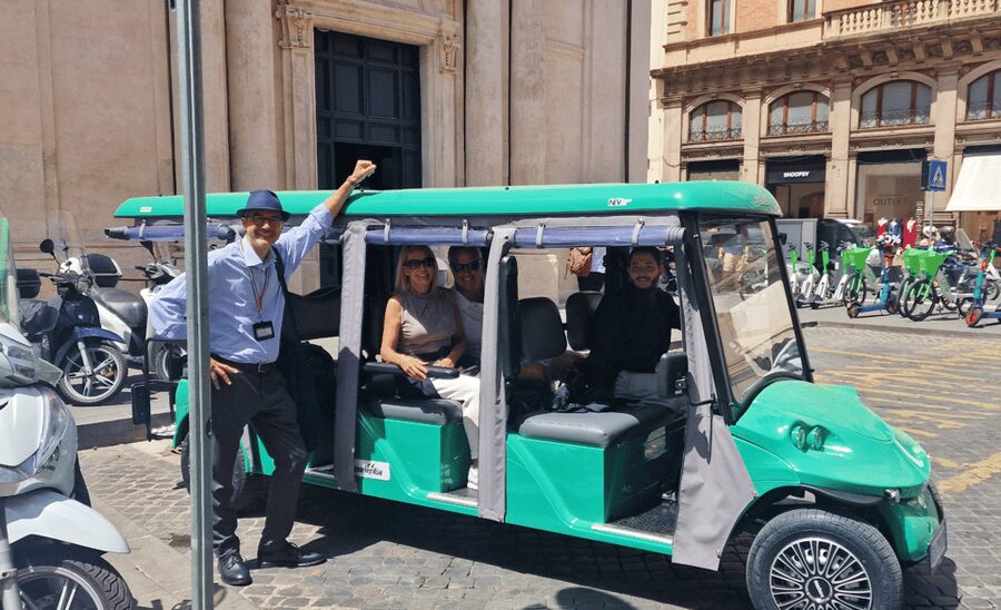 Rome: Highlights Tour by Golf Cart - The Great Synagogue, Via Giulia Pass, and Views Along the Tiber