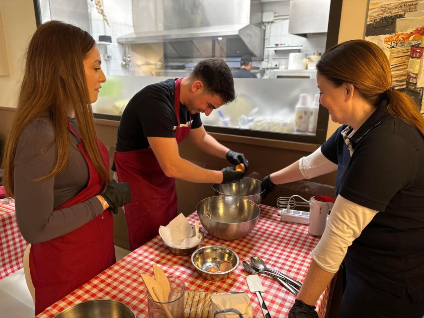 Rome: Homemade Pasta and Tiramisu Cooking Class - Pasta-Making in 2.5 Hours: Flour, Water, Kneading, Cutting