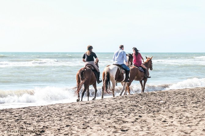 Rome: Horseback Riding on the Beach with aperitif - Private Tour in Name, Small-Group in Practice