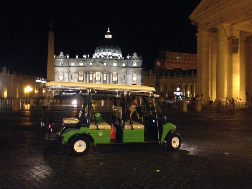 Rome: Imperial City Tour by Golf Cart with Optional Transfer - First big stops: Roman Forum and the Colosseum without the marathon