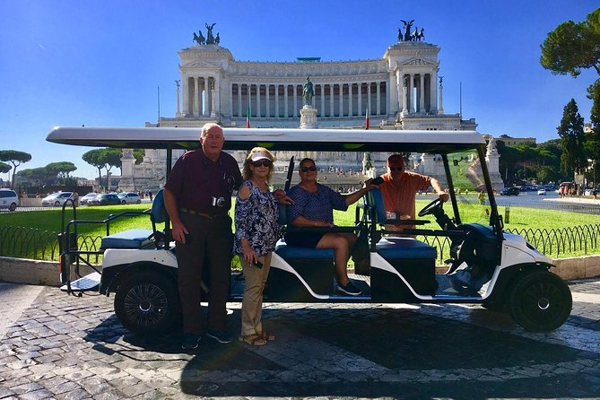 Rome in Golf Cart 4 Hours History & have Fun - Price and logistics: hotel pickup, private group, and what is included