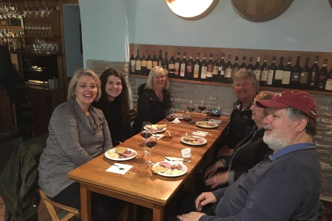 Rome Jewish Ghetto Food & Wine Tour & Guided Visit of Top Sites Lit Up at Night - Basilica di Sant’Eustachio stop: churches and ancient ruins, plus the synagogue from outside