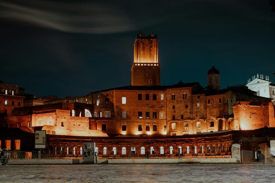 Rome Night Golf Cart Tour with Access to an Exclusive Dinner - Imperial Fora: Quick Photo Stop, Real Context