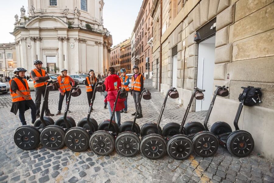 Rome: Night Segway Tour - Trevi Fountain at night: coin throw, photo window, and Roman theater