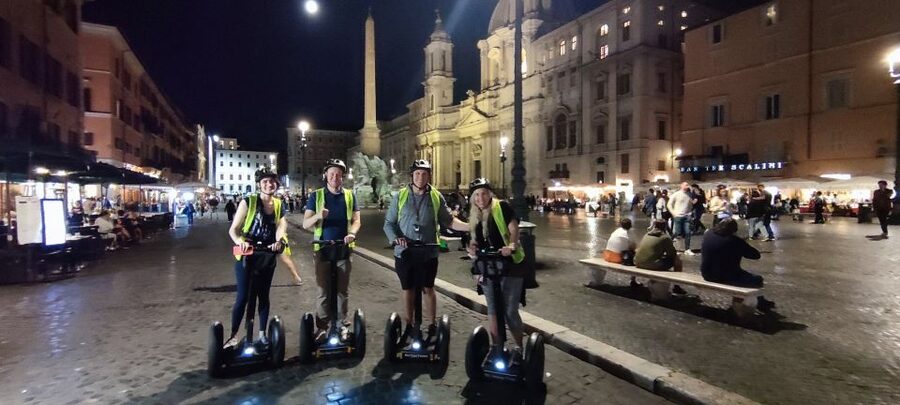 Rome: Night Segway Tour - Largo di Torre Argentina: a quick stop with a big historical mood