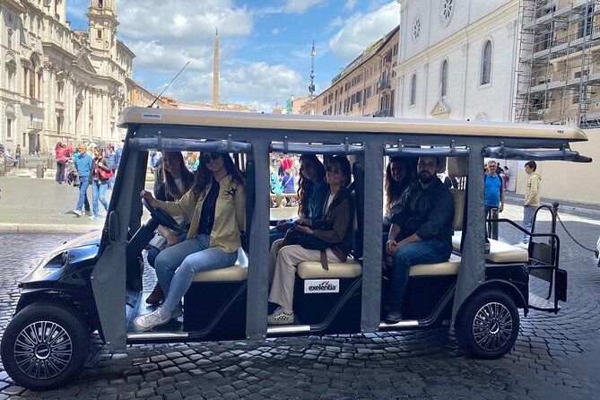 Rome Night Tour Highlights by Luxury Golf Cart - Colosseum at Night: Outside Views and a Built-In Flex Moment