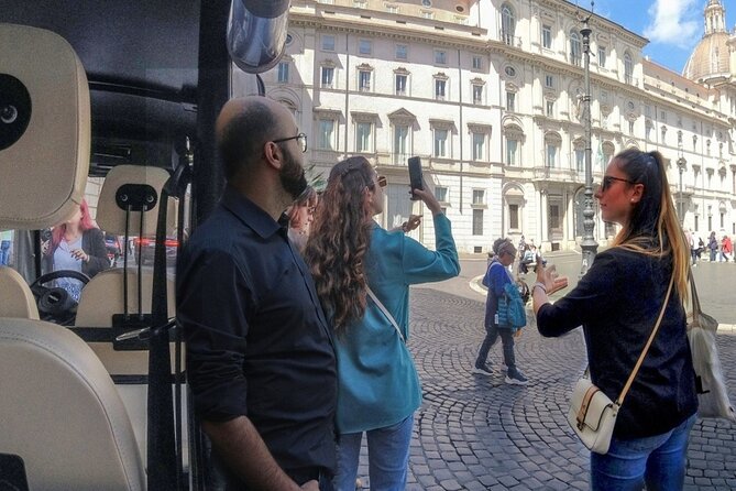 Rome Night Tour Highlights by Luxury Golf Cart - Meeting Point at Via Marco Aurelio 19 and How the Tour Flows