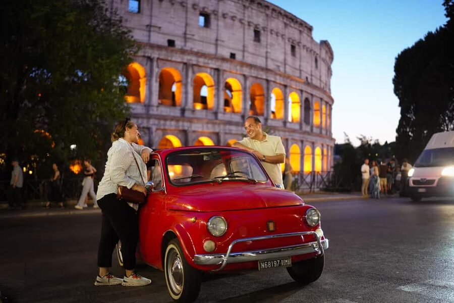 Rome: Night Tour in a Vintage Fiat 500 with Aperol Spritz - Giardino degli Aranci, the sunset skyline, and why it feels special