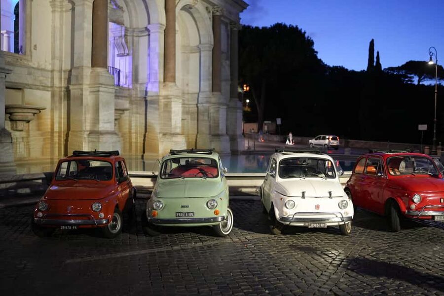Rome: Night Tour in a Vintage Fiat 500 with Aperol Spritz - Price and logistics, in plain terms