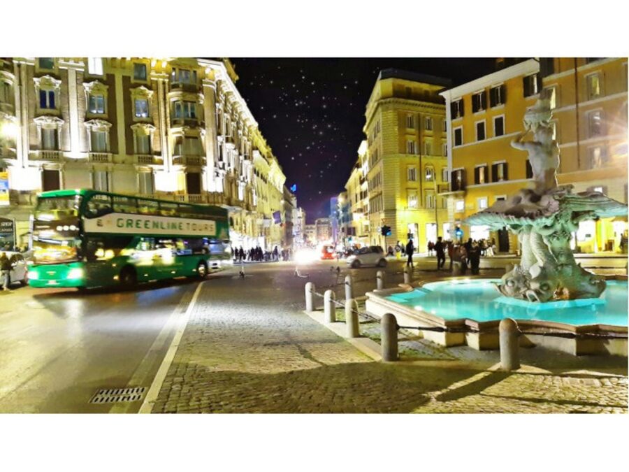 Rome: Nighttime Tour by Open-Top Bus with Tasting Stop - Villa Borghese area and the Piazza Thorvaldsen tasting break