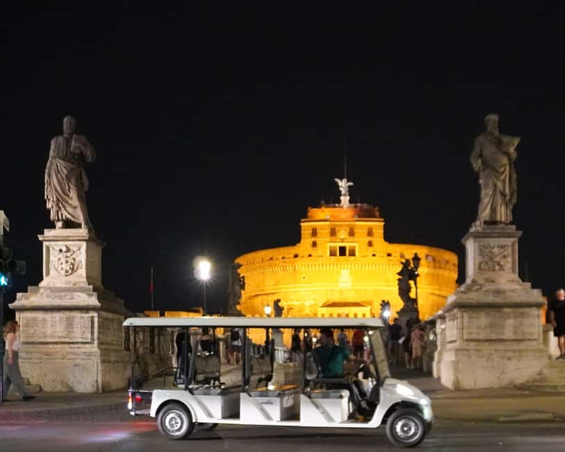 Rome: Nocturnal Golf Cart Tour - Via Veneto to Piazza Barberini: La Dolce Vita, by Cart
