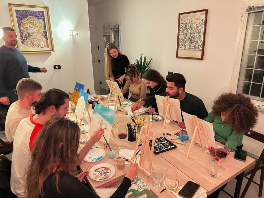 Rome: Painting Class with Unlimited Wine - Key highlights to know before you go