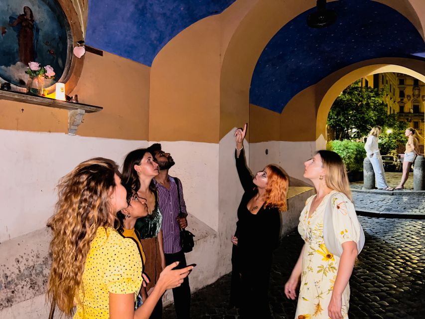 Rome: Paranormal Night Walking Tour & Secret Backstreets - Fountain of the Mask: A Quick Stop With Purpose