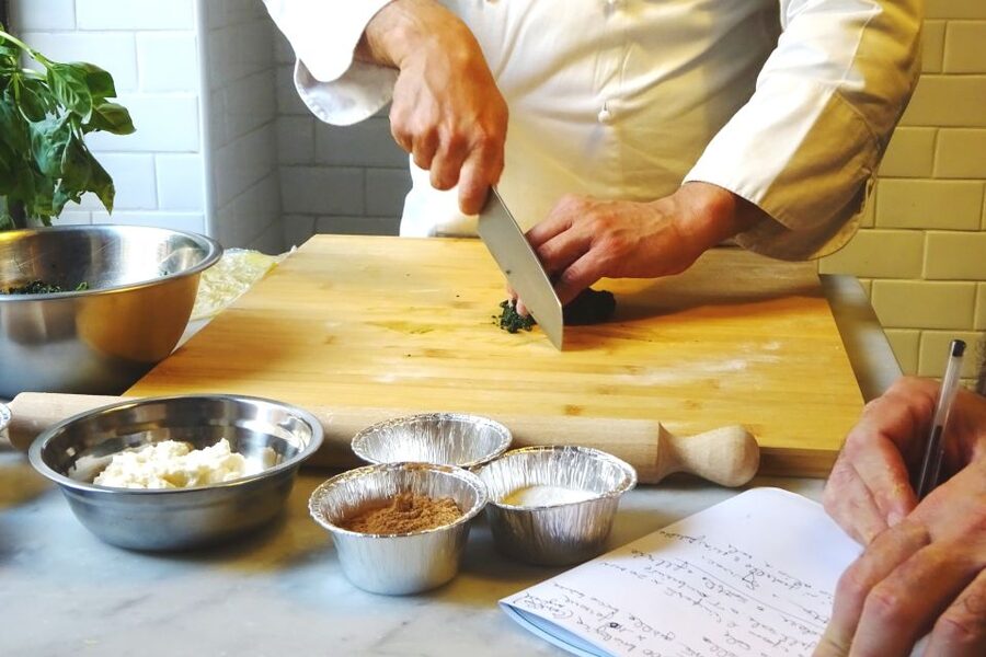Rome: Pasta Cooking Class in a Professional Pasta Laboratory - Meeting Chef Angelo, Emanuele, and learning knife-safe basics first