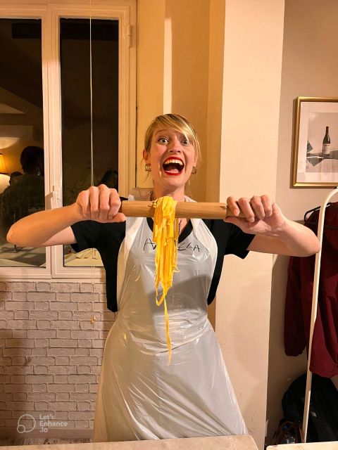 Rome: Pasta Making Class with Wine, Limoncello, and Dessert - Finding Via della Gatta 14 and the Marble Cat Moment