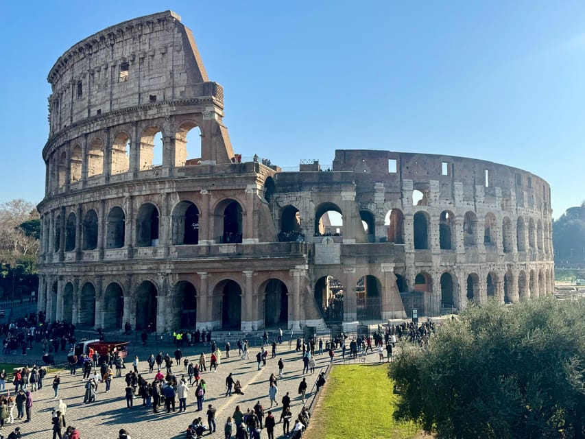 Rome: Private Colosseum Experience and Ancient Ruins Tour - Audio app option: walking free, still getting the key story