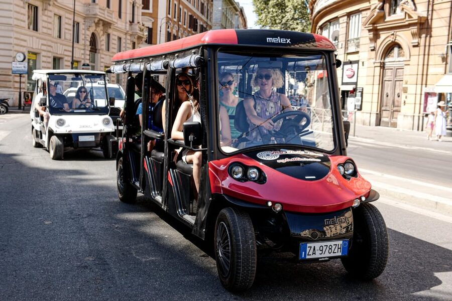 Rome: Private Customizable 3-Hour Golf Cart City Tour - Campo de Fiori: market walk plus cappuccino time
