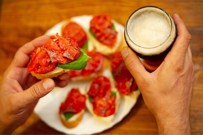 Rome: Private Food & Aperitivo Tour with Vatican Views - Stop 3, Via Vespasiano: artisan beer and trapizzino with Vatican views