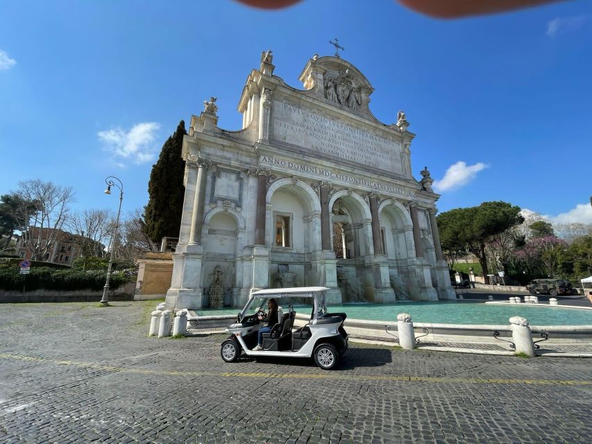 Rome: Private Golf Cart Tour with Artisanal Gelato Tasting - Gelato stop and coffee: why this is more than dessert