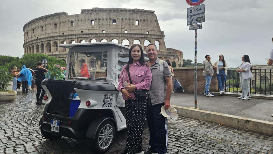 Rome: Private Golf Cart Tour with Artisanal Gelato Tasting - Pickup, timing, and what 2 to 2.5 hours really buys you
