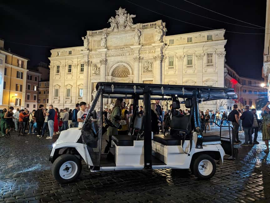 Rome: Private Golf Cart Tour with Hotel Pickup - Roman Forum photo stop, then straight into the action