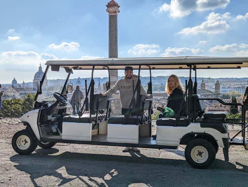 Rome: Private Golf Cart Tour with Hotel Pickup - Spanish Steps and Piazza Navona, classic Rome at street level