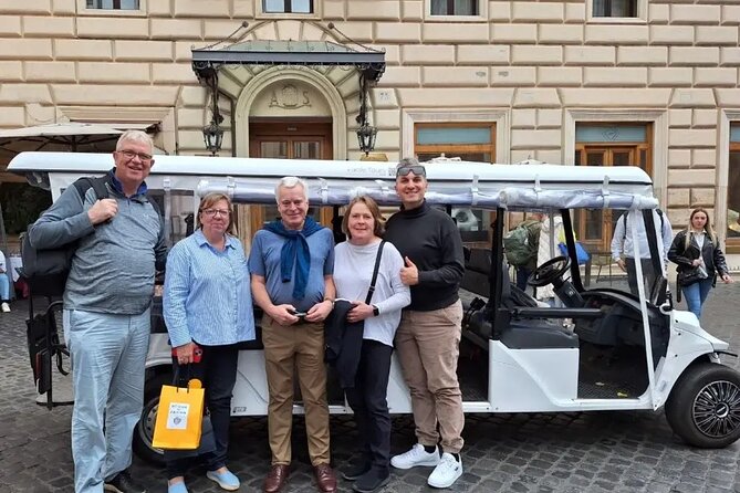 Rome Private Half-Day Tour with Option Golf Cart or Classic eFiat - Campo de Fiori plus Via Veneto and Palatine Hill breaks