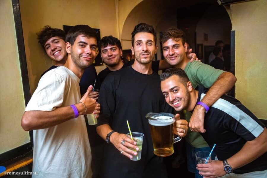 Rome: Pub Crawl and Ultimate Party with Open Bar and Pizza - How the Drinking Games and Welcome Shots Keep You Moving