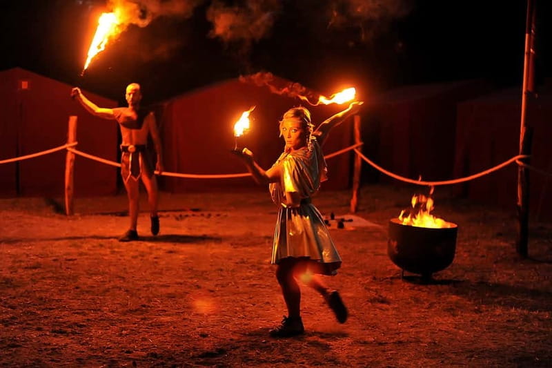 Rome: Roma World, the park to live a day as an Ancient Roman - Gladiator show and sword-handling tips: the main spectacle