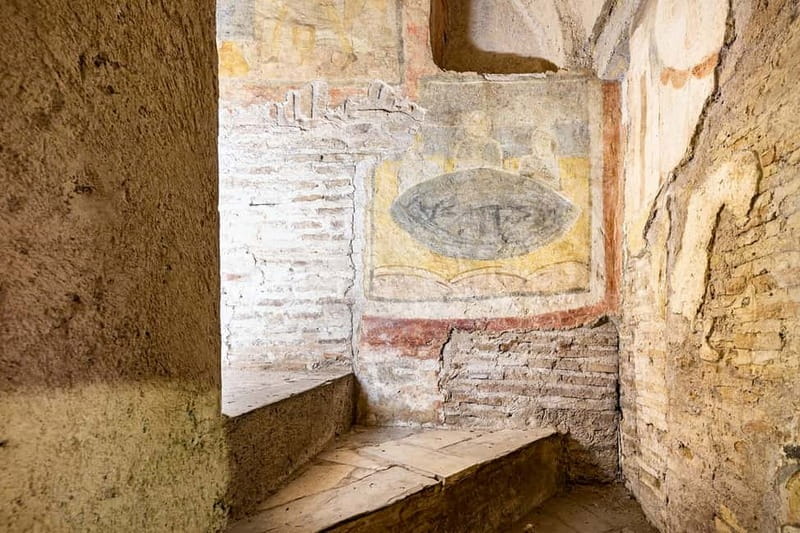 Rome: Roman House of the Celio Hill Ticket & App Audioguide - Entering the underground complex below Saints John and Paul