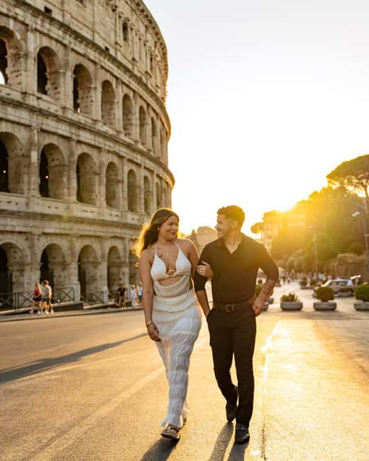 Rome: Romantic Proposal PhotoShoot - Extra touches: flowers and live music if you want more ceremony