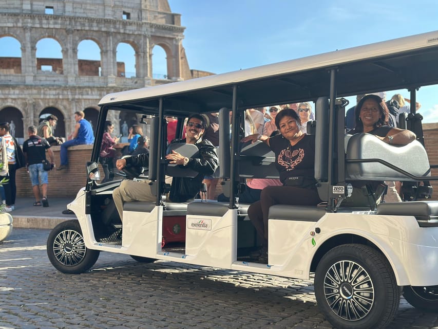 Rome: Sightseeing Tour by Golf Cart - Colosseum photo stop: quick views, not a long visit