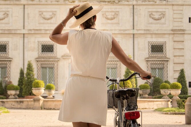 Rome Small-Group e-Bike Tour: Villa Borghese, Villa Ada & Coppedè - Cycling through Villa Ada: the park segment you will feel in your legs