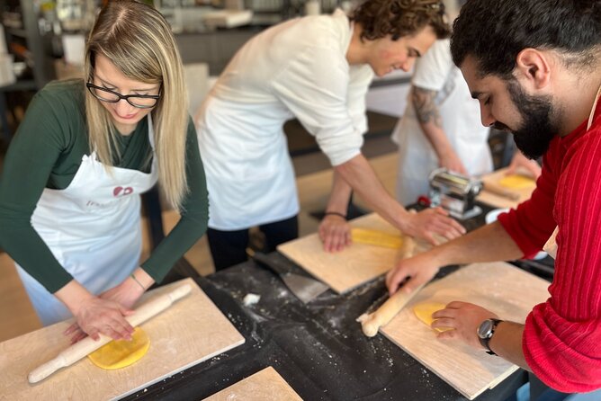 Rome Small Group Pasta Making Class with Wine and Italian Chef - Hands-on fettuccine workshop: your station, your dough