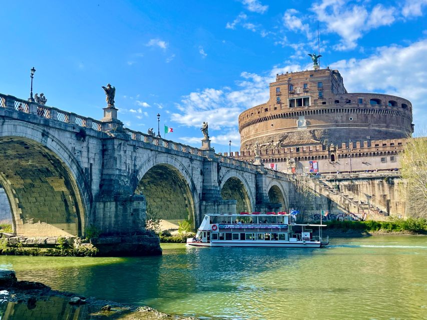 Rome Squares and Fountains Tour & River Boat Hop On Hop Off - Castel Sant’Angelo, Vatican City, and the long walk along the Tiber