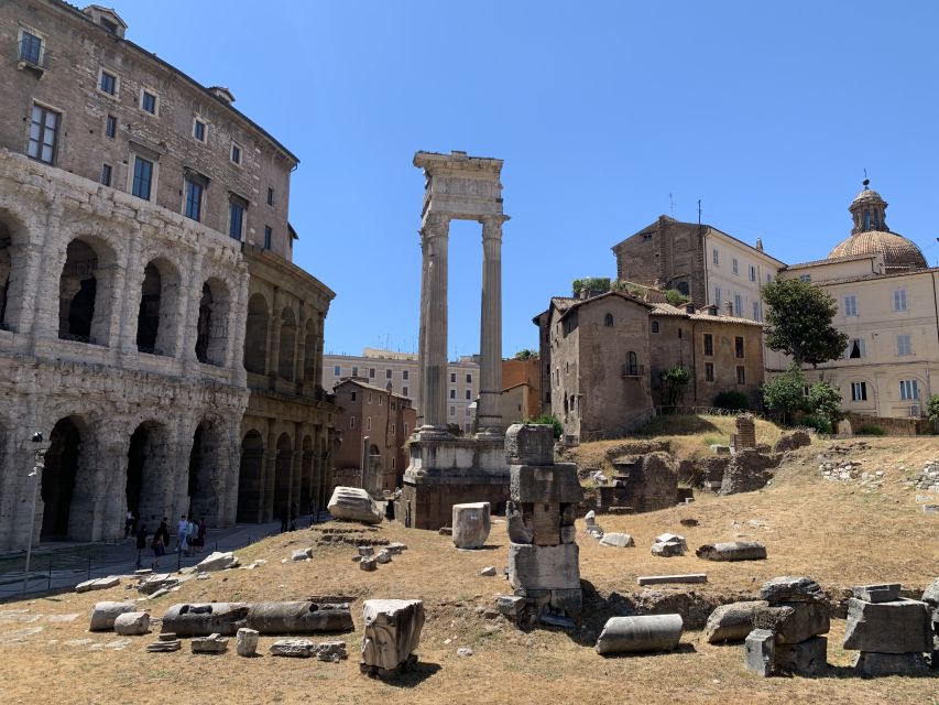 Rome: Trastevere and Roman Ghetto Guided Walking Tour - Closing at the Theater of Marcellus, 13 BC scale in your line of sight