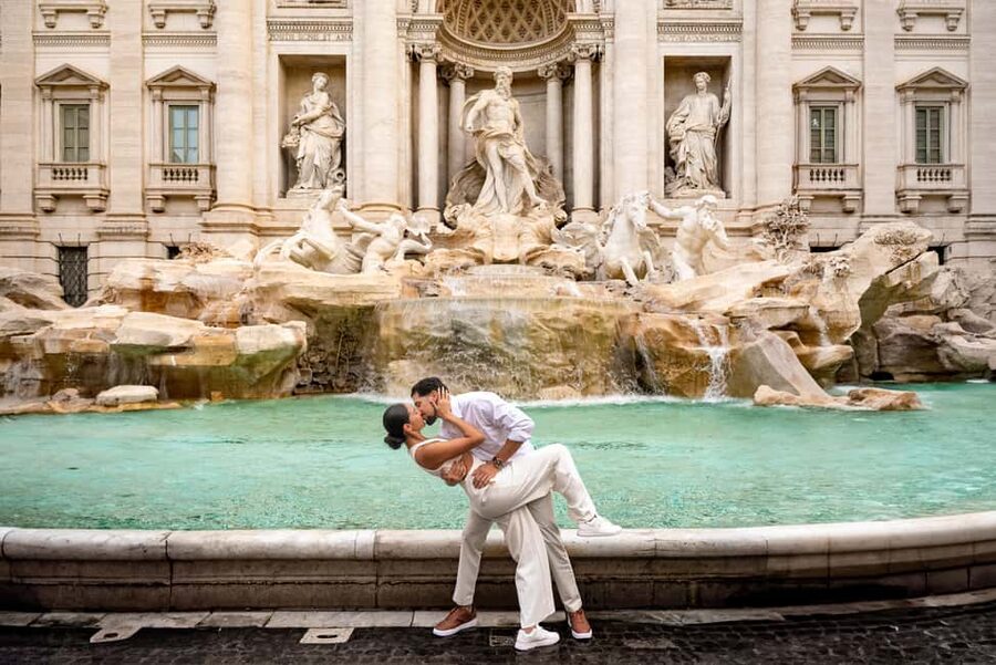 Rome: Trevi Fountain Private Early Morning Photoshoot - What you get after the shoot, edited photos and delivery speed