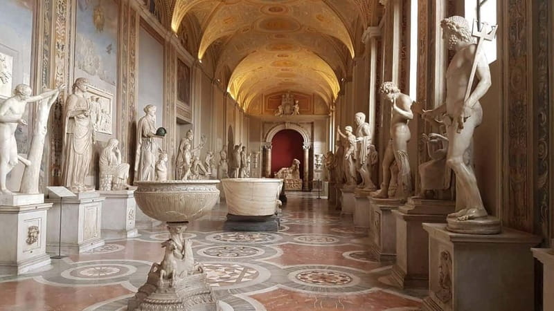 Rome: Vatican Museums, Sistine Chapel Tour & Basilica Access - Belvedere courtyard details you should look for