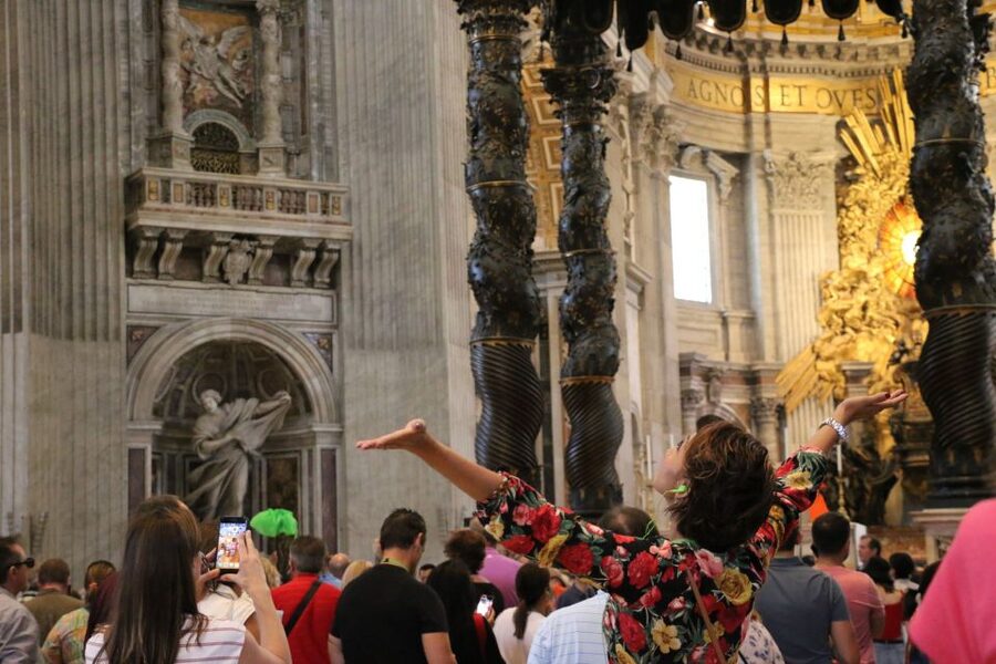 Rome: Vatican Museums & St. Peter's Basilica with Dome Climb - St. Peter’s Square to the Basilica, with the right pace