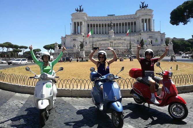 Rome Vespa Primavera 125 cc Rental - 72 Hours Rental - Safety expectations: automatic riding, helmets, and staff guidance