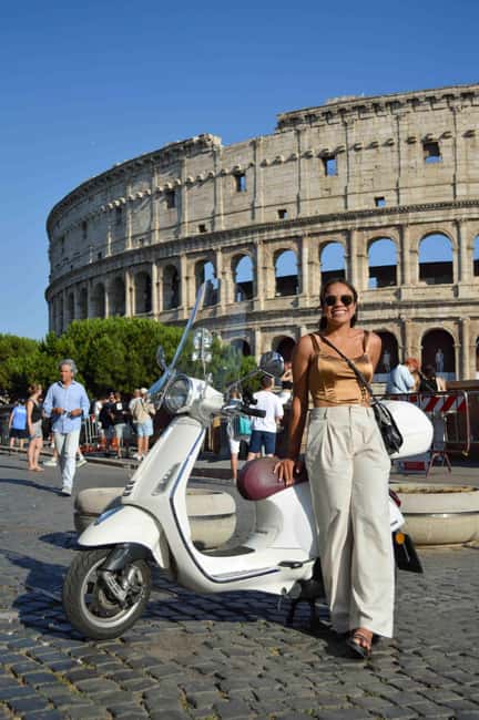Rome: Vespa scooter tour "When in Rome" - Giardino degli Aranci, Orange Garden: photos, orange trees, and an optical illusion
