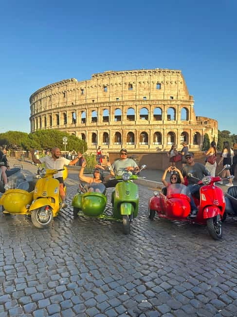 Rome: Vespa Sidecar Tour with Hotel Transfers & Gelato - Piazza Venezia and the Victor Emmanuel II Monument: the big square moment