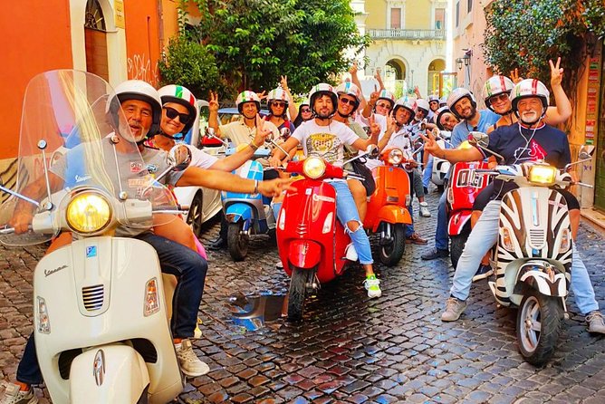 Rome Vespa Small Group Sightseeing Tour, 3 Hour Experience - Stop 4: Turo Aventi viewpoint for the quick Rome overview