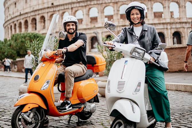 Rome Vespa Small Group Tour with Photoshoot - Roseto Comunale: quiet color at the foot of Aventine