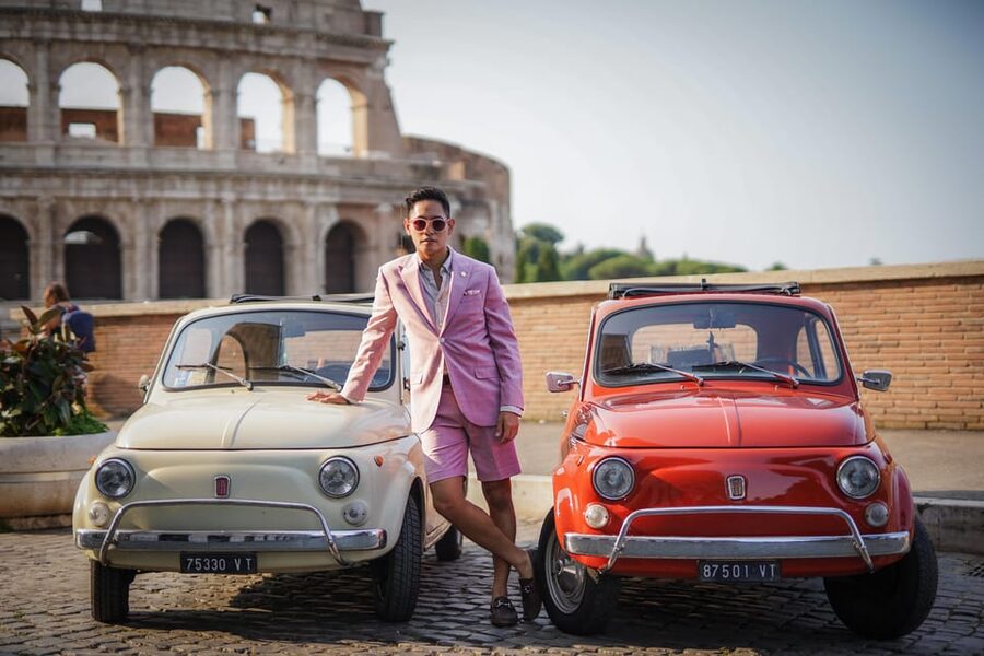 Rome: Vintage Car Tour with Professional Photographer - Colosseum photoshoot: your first big Rome backdrop
