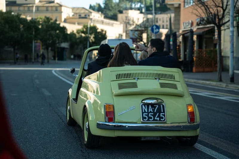 Rome: Vintage Fiat 500 Cabriolet Private City Tour - Trastevere pass-by, the Pyramid of Cestius for contrast, and why these stops matter